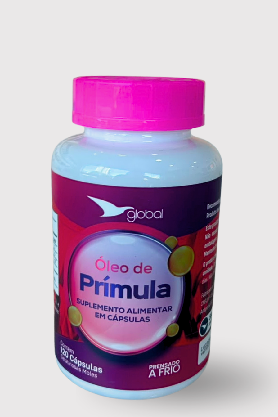 Óleo de prímula - Suplemento Alimentar - 120 Cápsulas gelatinosas